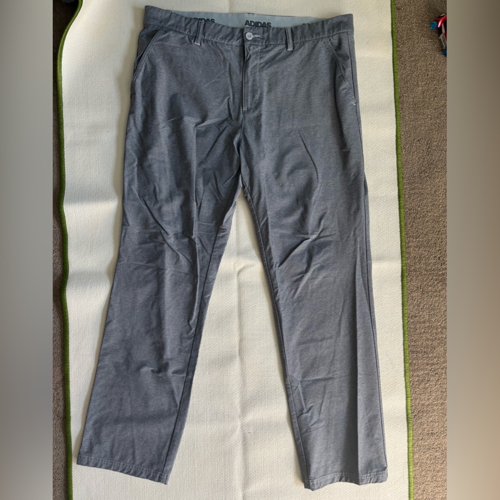 Adidas Performance Golf Pants Gray Mens 38 Lightweight Casual